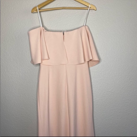 ANTHRO BHLDN DARA OFF SHOULDER FLOUNCE MAXI DRESS size 8 - Picture 5 of 11